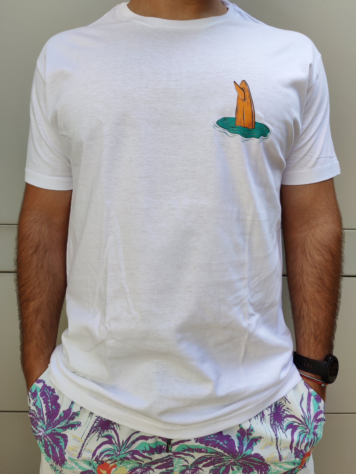 Surfboard Tee White