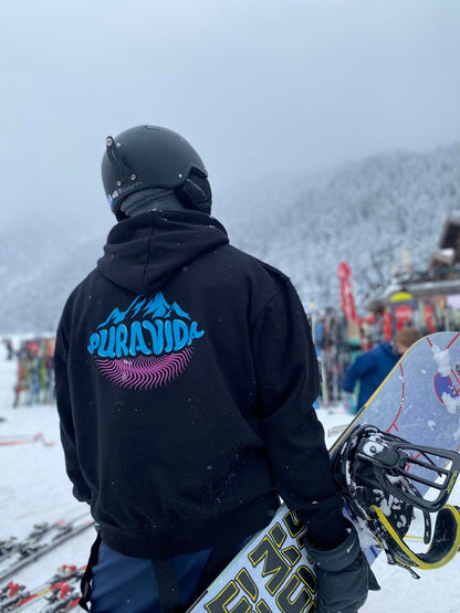 "Sunny Mountains" Hoodie Black