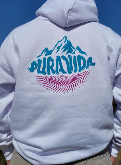 "Sunny Mountains" Hoodie White