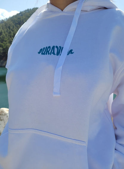 "Sunny Mountains" Hoodie White